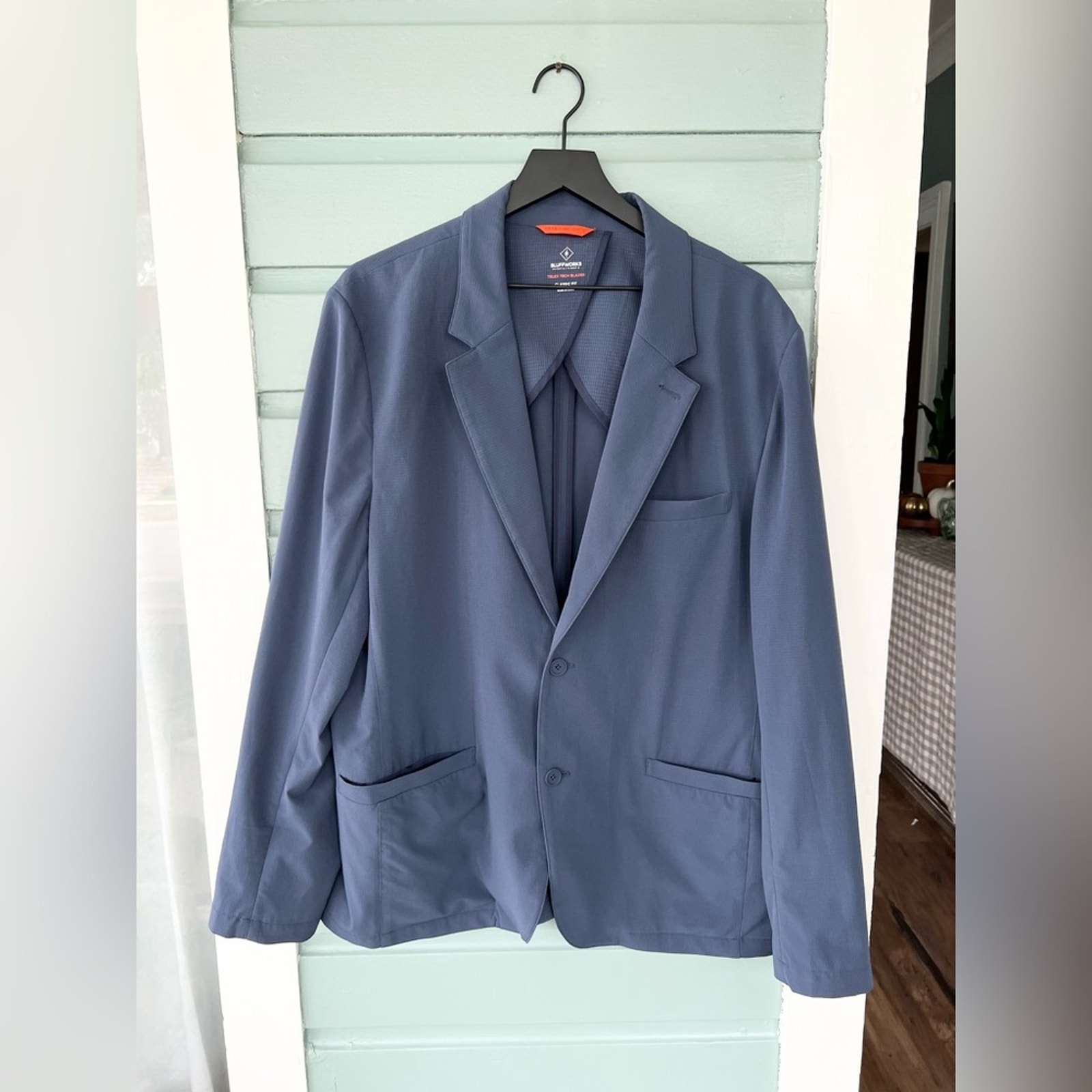 Bluffworks Men Telex Tech Blazer Blue Lightweight Travel Professional Sporty 48r — image 3 of 8